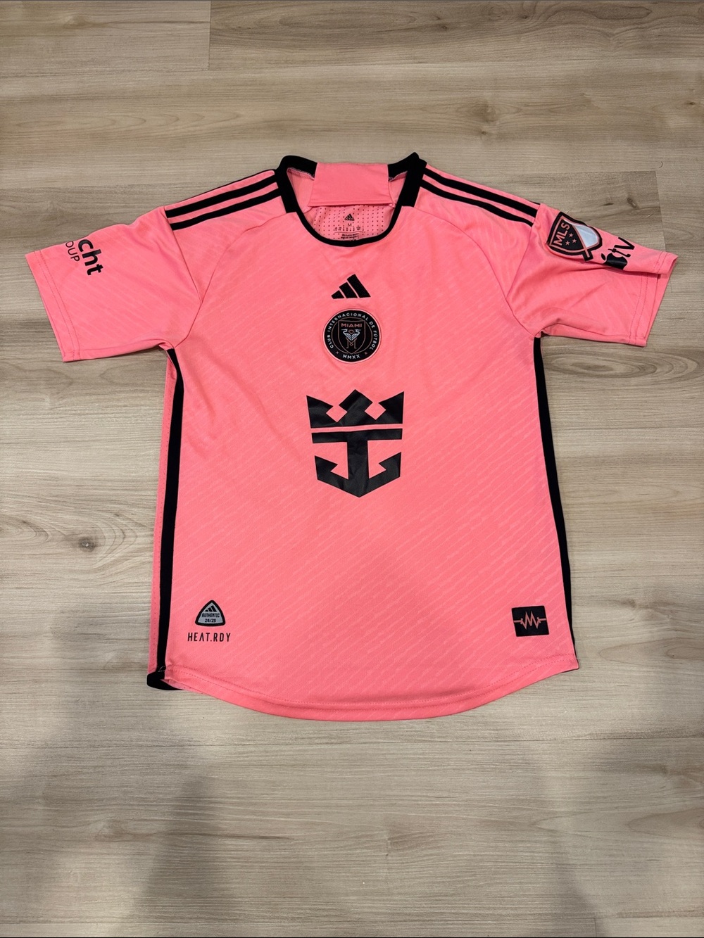 adidas Men’s Inter Miami Neon Pink & Black Home Soccer Jersey